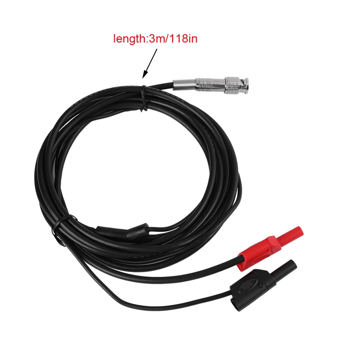 Cable Prueba Automotriz Hantek HT30A (3 Metros) - Línea Testeo BNC a Banana Alta Resistencia