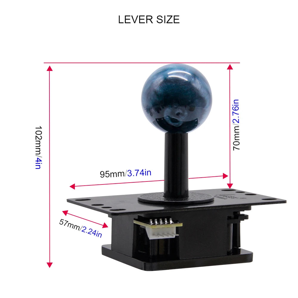 Ejes Palanca Joystick Arcade Mecánicos Silenciosos Qanba Gravity (JOV8S/JCV8) Accesorios DIY Rápidos