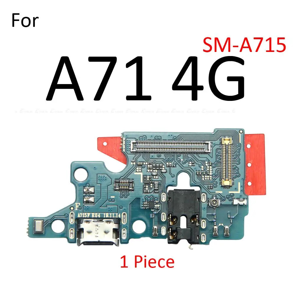 Placa Puerto Carga Rápida USB con Micrófono y Flex para Samsung Galaxy M42/M51/A51/A52/A71/A72/A90 4G/5G