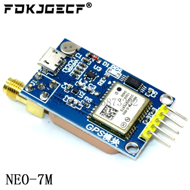 Módulo GPS NEO-6M / NEO-7M / NEO-8M (Micro USB, Posicionamiento Satelital) para Arduino/STM32/C51