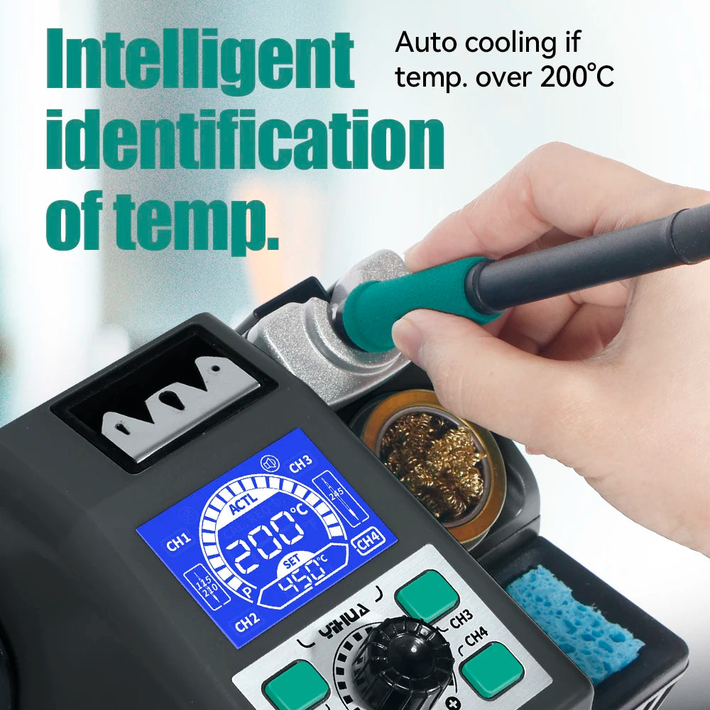 YIHUA 982 Repaid Heating Soldering Iron Staion Compatibled C210 Solder Iron Handle Electronic Welding Rework Station
