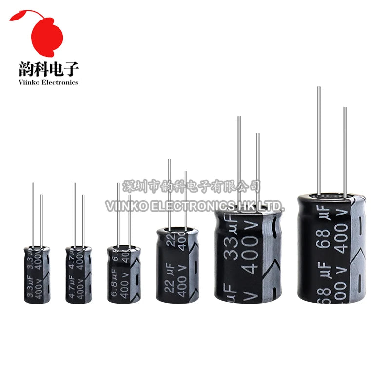Capacitor Electrolítico Aluminio (0.47uF-1000uF, 10V-450V) - Unidad (Especificar Valor)