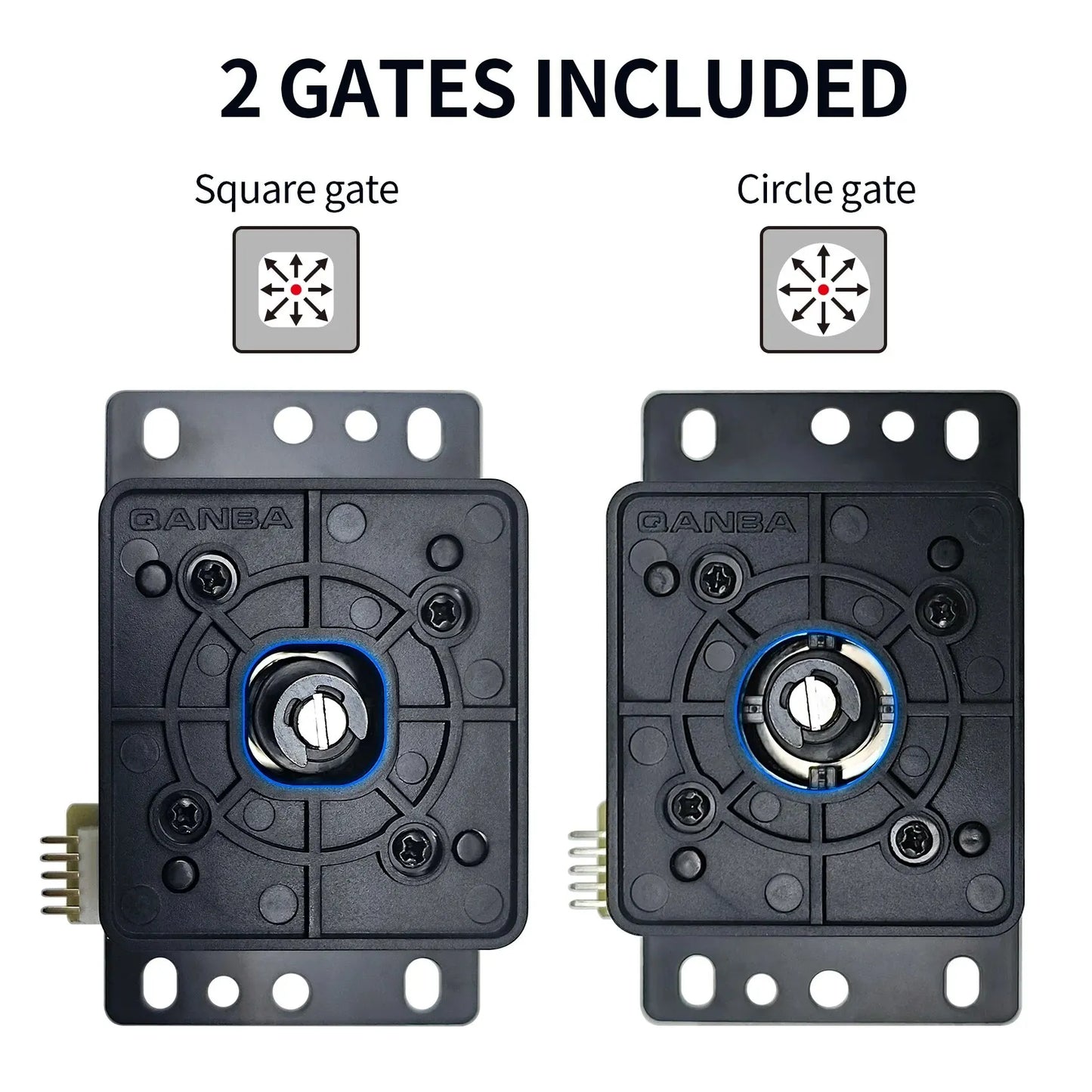 Ejes Palanca Joystick Arcade Mecánicos Silenciosos Qanba Gravity (JOV8S/JCV8) Accesorios DIY Rápidos