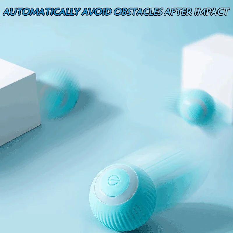 Bola Interactiva Automática Rodante Mágica para Gatos (Juguete Inteligente Electrónico Interior) Accesorios Juego Gato (2 Unidades)