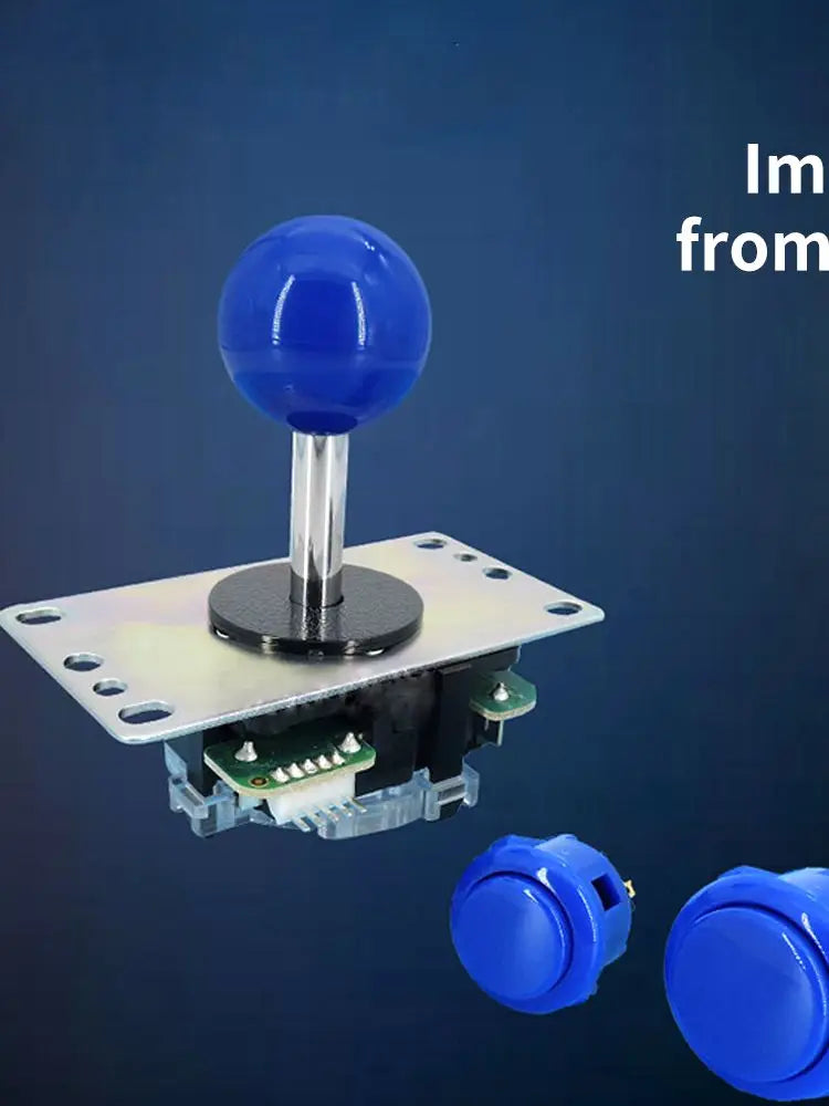 Joystick Original Sanwa JLF-TP-8YT Fighting Stick con Topball y Cable 5 Pines para Jamma Arcade/PC/PS3/PS4/XBOX DIY