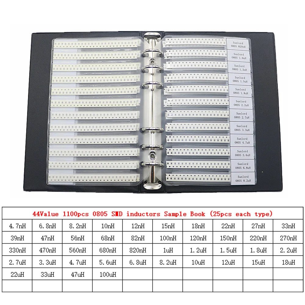 Kit Surtido Inductores SMD/DIP - Varios Valores (2.2uH a 100mH) (Versión 1)
