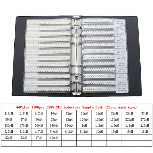 Kit Surtido Inductores SMD/DIP - Varios Valores (2.2uH a 100mH) (Versión 1)