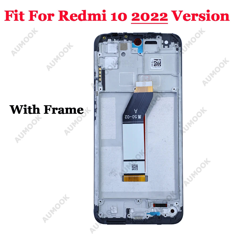 LCD For Xiaomi Redmi 10 Prime 2022 22011119TI Display for Redmi 10 2022 21121119SG Touch Screen Digitizer Assembly Replacement