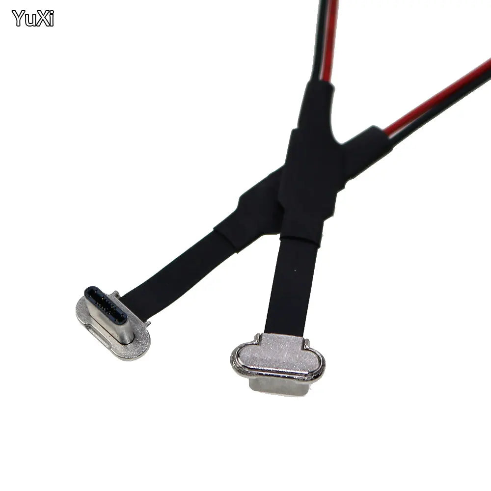 Cable Plano FPC (3 Pines USB-C Macho) para Carga Inalámbrica con Resistor R1 / Cable Soldadura (Extensión)