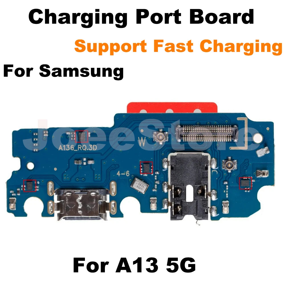 Placa Puerto Carga Rápida USB con Micrófono y Flex para Samsung Galaxy A12-A14/A23/A24/A33/A52/A53/A72/A73