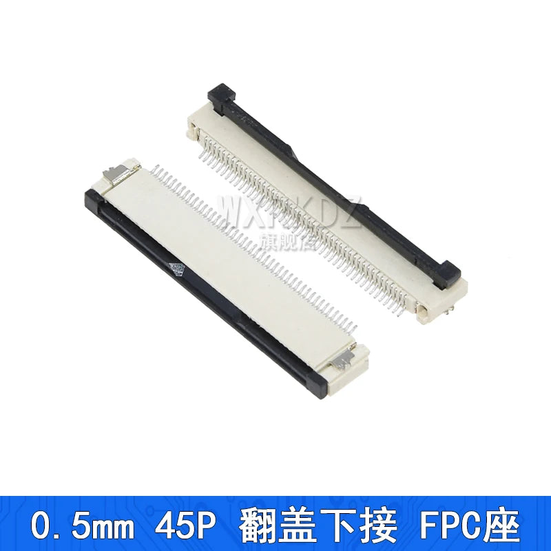 10PCS FFC FPC Connector Flat Cable Socket 0.5MM Adapter 4/5/6/7/8/9/10/12/14/16/18-40P 45/50/54/60/64Pin Down Flip Type Plug Kit