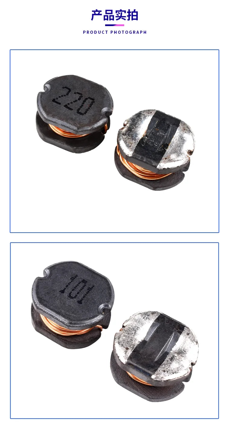 Inductor Potencia SMD CD54 - Varios Valores (2.2uH a 470uH) - Lote 20 Piezas
