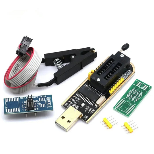 Kit Clip Test SOIC8/SOP8 para Programador USB CH341A EEPROM/Flash 93Cxx/25Cxx/24Cxx