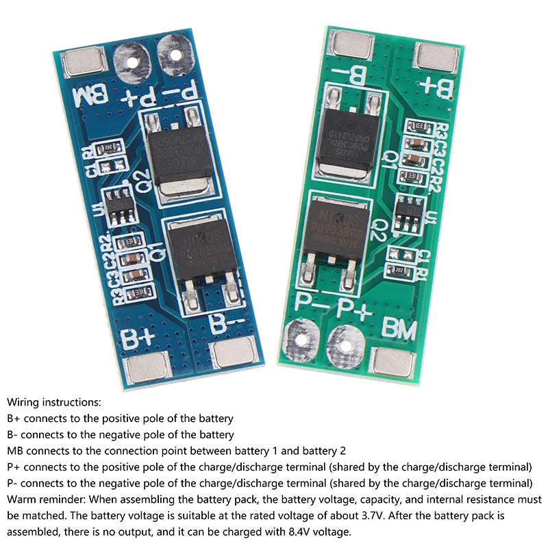 2s 8A Li-ion 6.4V-8.4V 15A Current Battery Protection Board Bms Pcm For Li-ion Lipo Battery Cell