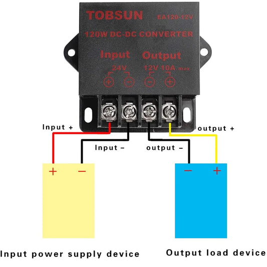Convertidor Buck DC-DC 24V a 12V 5A/10A Step-Down Estabilizador Reductor Voltaje Mini