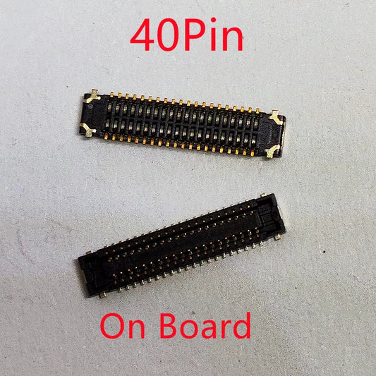 10pcs 40Pin LCD Display Screen Flex FPC Connector On Board For Motorola Moto G8Plus XT2019 G8 Play G9 Plus XT2087 XT2015