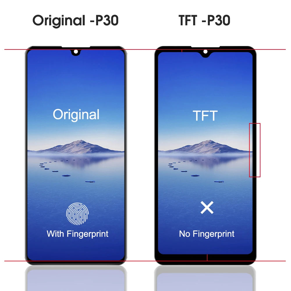 TFT Display Screen for pantalla Huawei P30 ELE-L29 L09 L04 Lcd Display Touch Screen Digitizer Replacement for Huawei P30