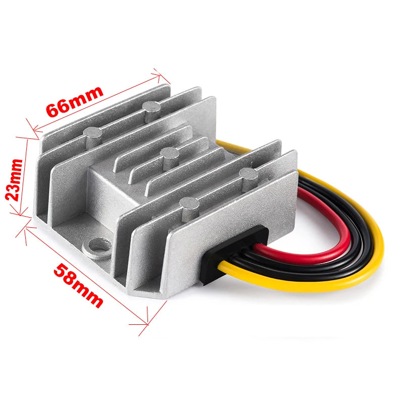 Convertidor DC-DC Step-Down 20V-90V a 12V (5A/10A/15A/20A) Regulador Voltaje Transformador para Auto (CE)