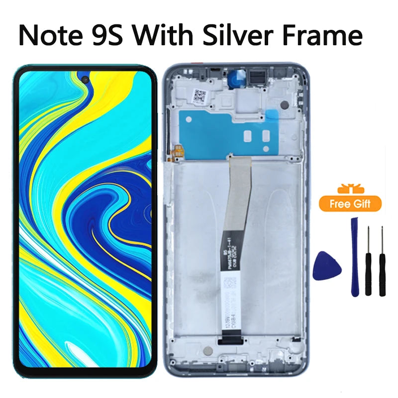 6.67"Tested Display For Xiaomi Redmi Note 9S LCD Display Touch Screen Digitizer For Redmi Note 9 Pro LCD Display Replacement