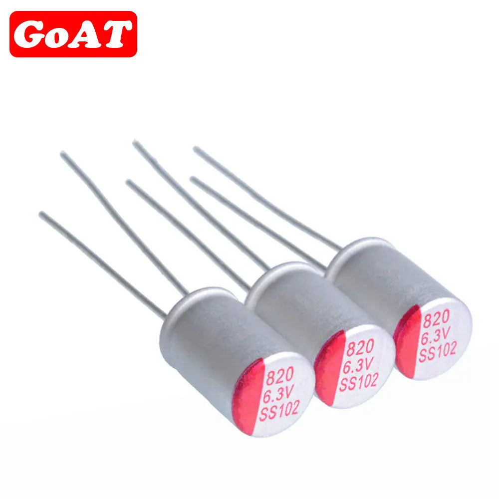 Capacitor Sólido Polímero (4.7uF-2200uF, 6.3V-100V) - Unidad (Especificar Valor)