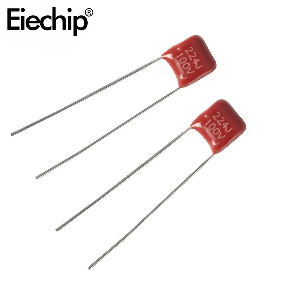 Capacitor Película Polipropileno CBB (10nF-560nF, 100V) - Pack 20 Unidades (Valores Surtidos)