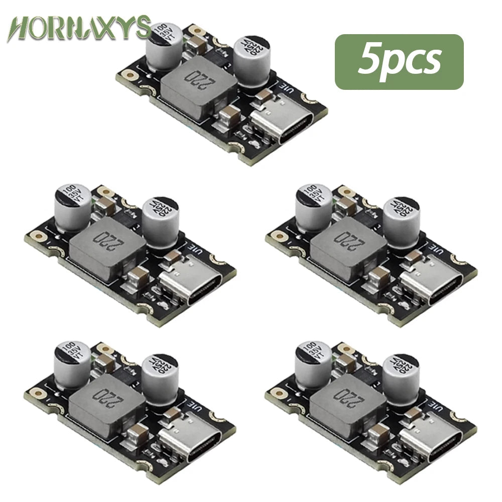 Lote 5/10 Pcs Módulo Carga Rápida PD 65W USB-C Soporta PD3.1/QC3.0/SCP/PPS 5V-20V