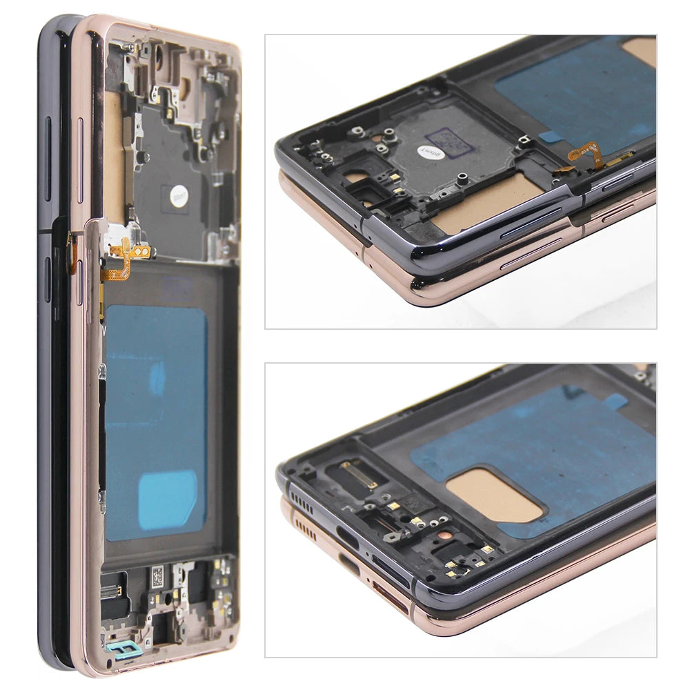 Pantalla LCD S21 probada para Samsung S21 5G G991 G991B G991W G991U, montaje de digitalizador con pantalla táctil de repuesto