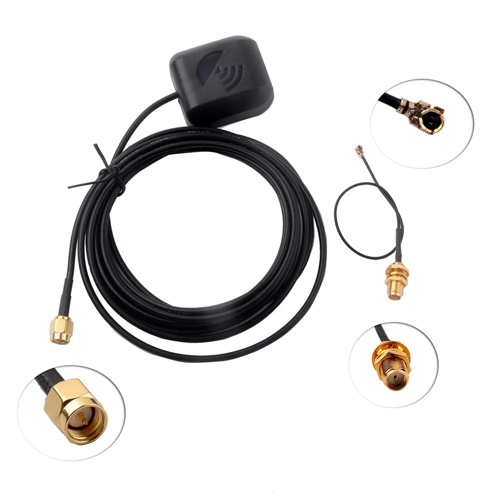 Módulo Receptor GPS USB M8N (Beidou/Glonass) con Antena (Cable IPX a SMA) para Arduino/Pixhawk Control Vuelo