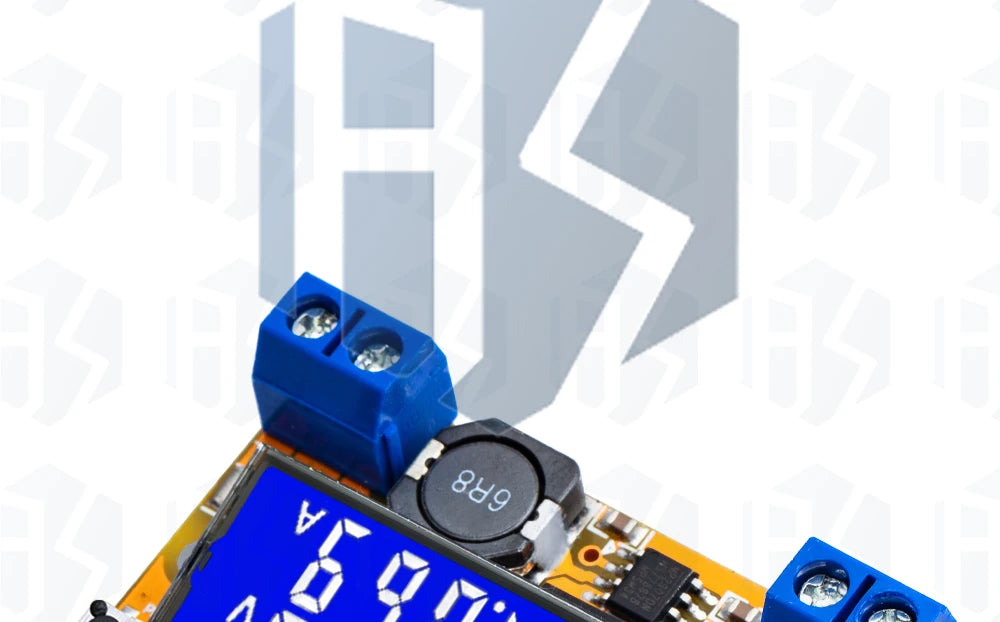 Módulo Convertidor Buck DC 5-23V a 0-16.5V 3A Max Step-Down Regulador Voltaje Ajustable LCD Dual Display