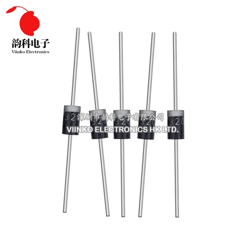 Diodo Schottky THT - Varios Tipos (SR160 a SR5200) - Lote 20 Piezas