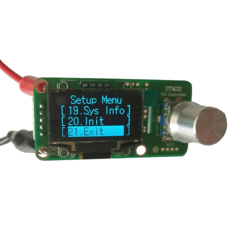 T12 Digital Soldering Station DIY kits Temperature Controller for HAKKO T12 Welding Console Stm32 Oled 2.1s Large Led