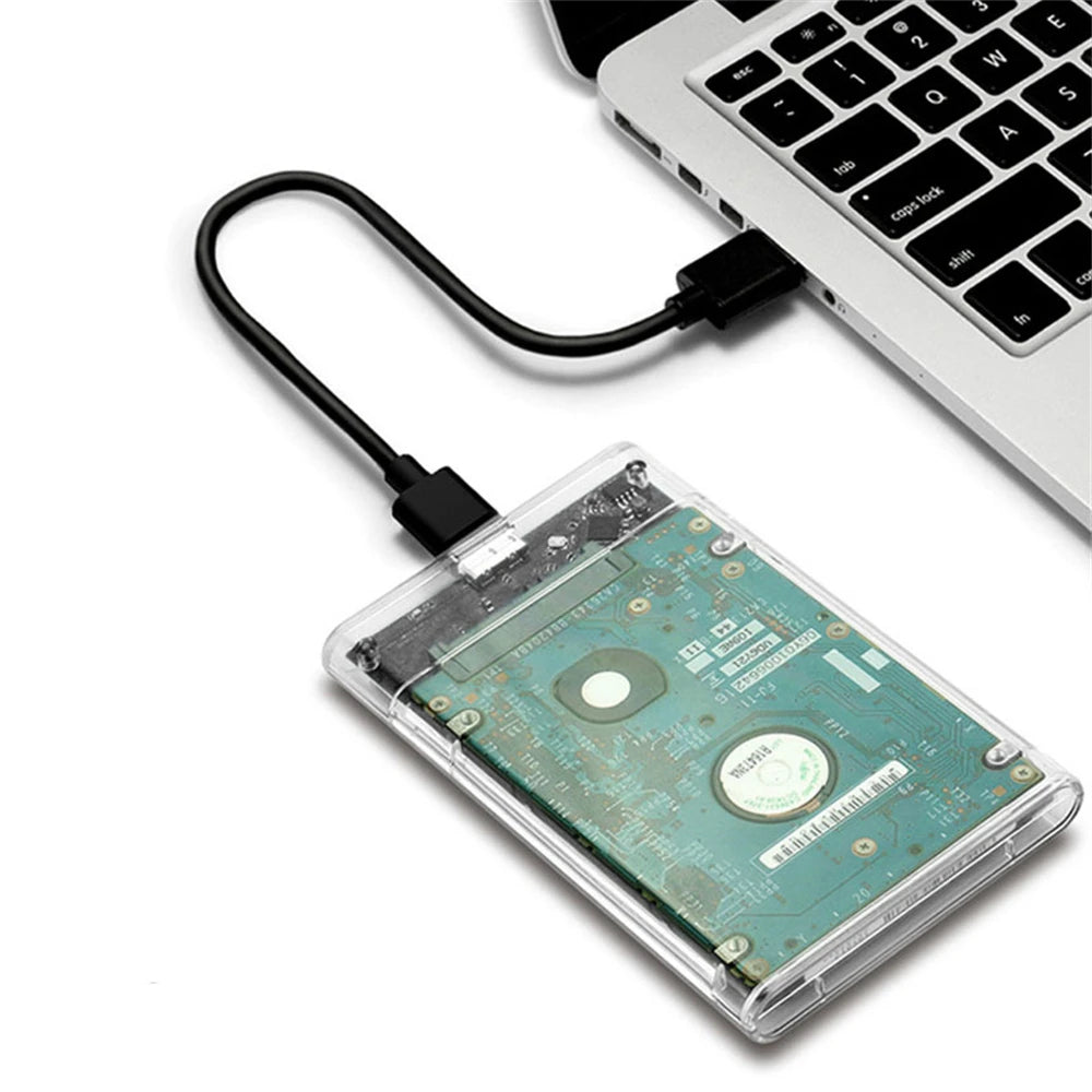 Carcasa Externa USB 3.0/Tipo C a SATA III para Disco Duro HDD/SSD 2.5" (Soporta UASP) Caja Harddisk