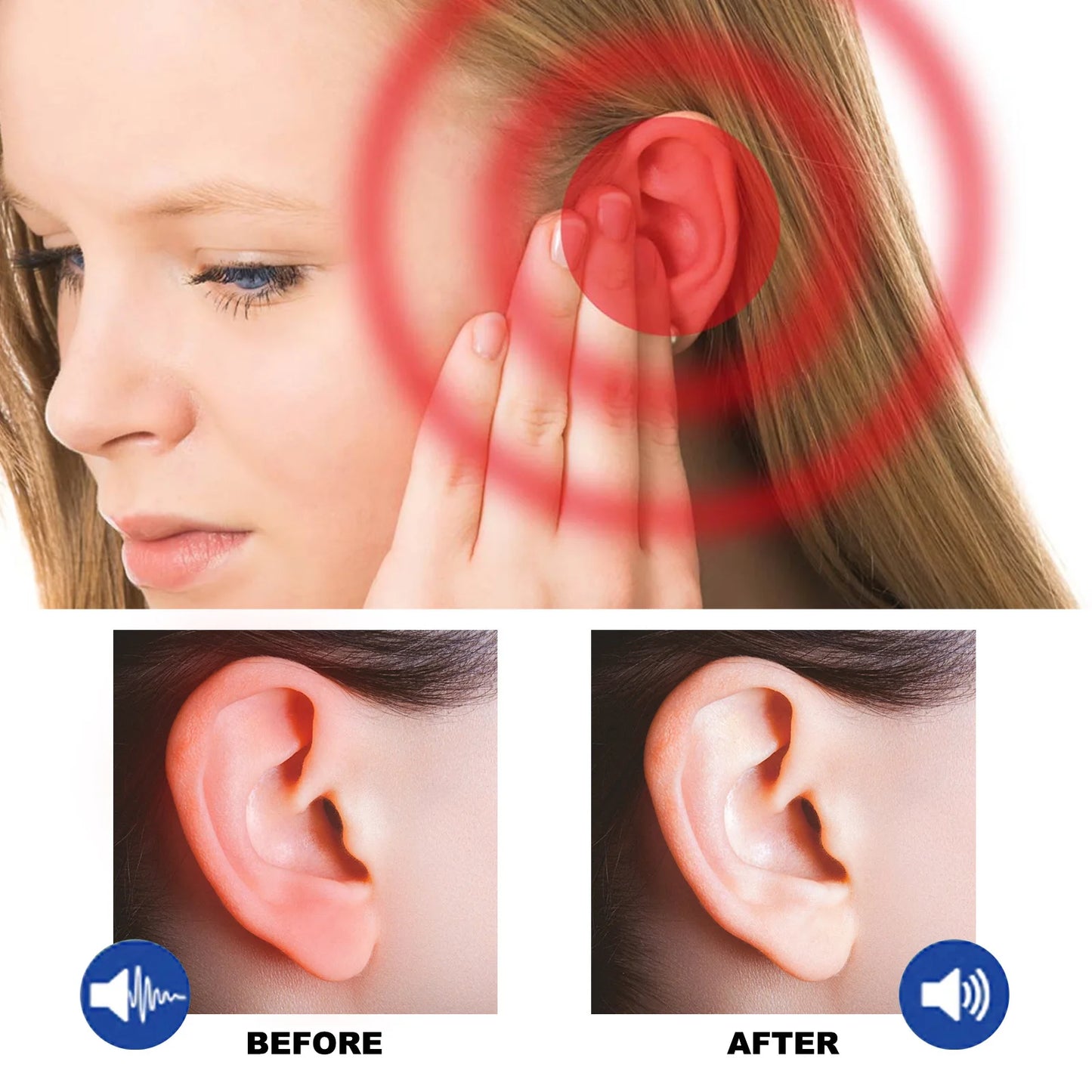 Spray Limpieza Oído Anti Tinnitus/Sordera/Bloqueo Cerumen, Alivio Picazón/Hinchazón/Otitis Aguda (Cuidado Oído)