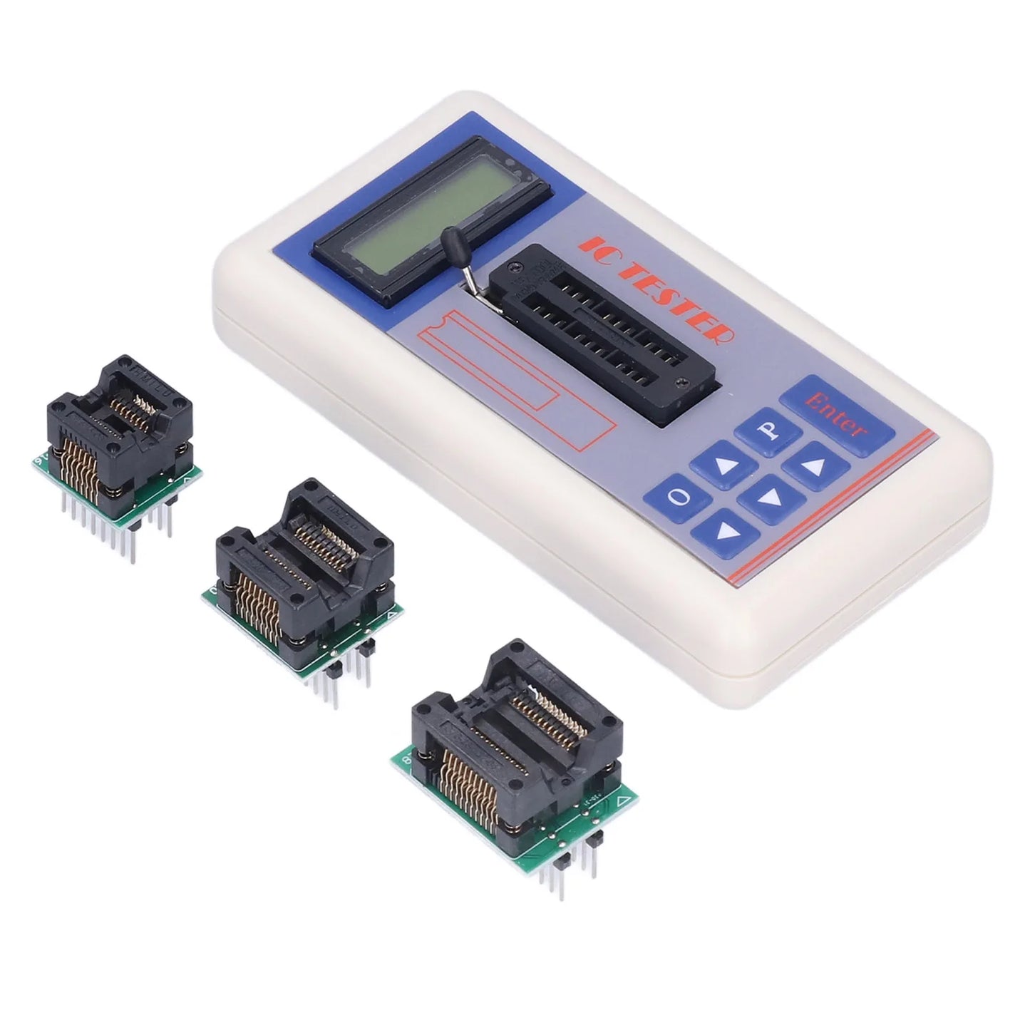 Tester Circuitos Integrados (IC) TSH-06F - Medidor Transistores (Modos 5V/3.3V/Auto)