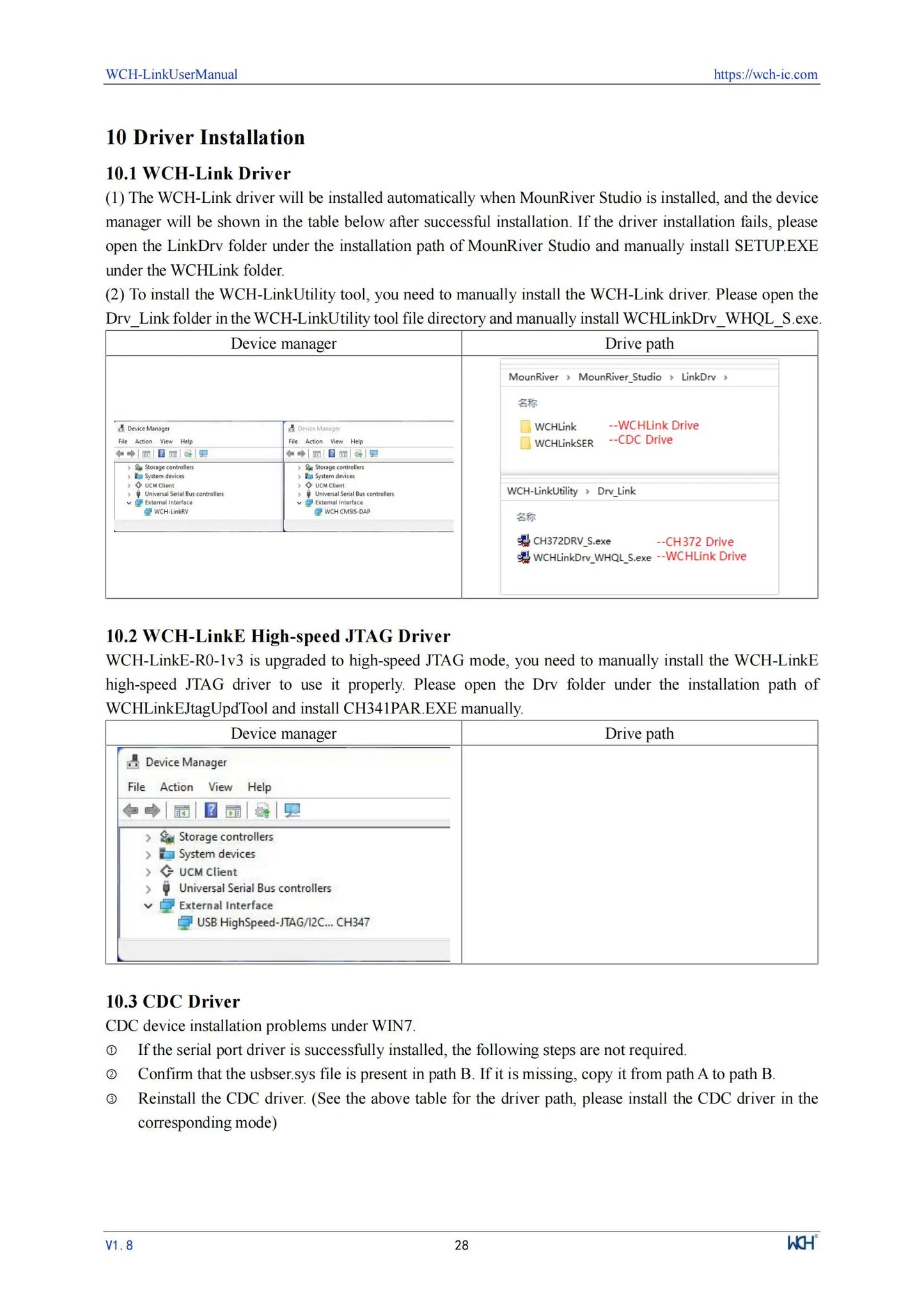 Adaptador Debugger/Descarga Online WCH LinkE (Soporta WCH RISC-V MCU / ARM SWD, USB a Serial)