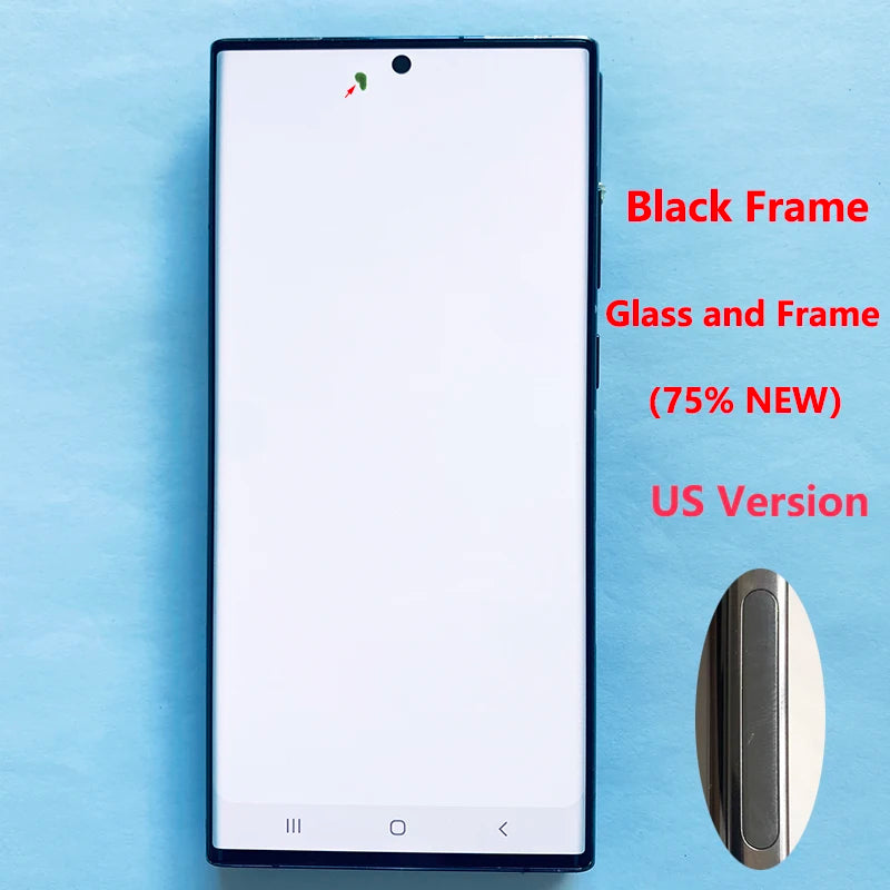 Pantalla 6.8" Super AMOLED con Marco y Digitalizador Táctil para Samsung S22 Ultra 5G (S908/S908U/S908B) (Con Defecto Estético)