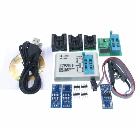 Programador USB SPI Alta Velocidad EZP2019/2020/2025 (Mejor que EZP2010/2013/2017) Soporta EEPROM 24/25/26/93, Flash 25 BIOS