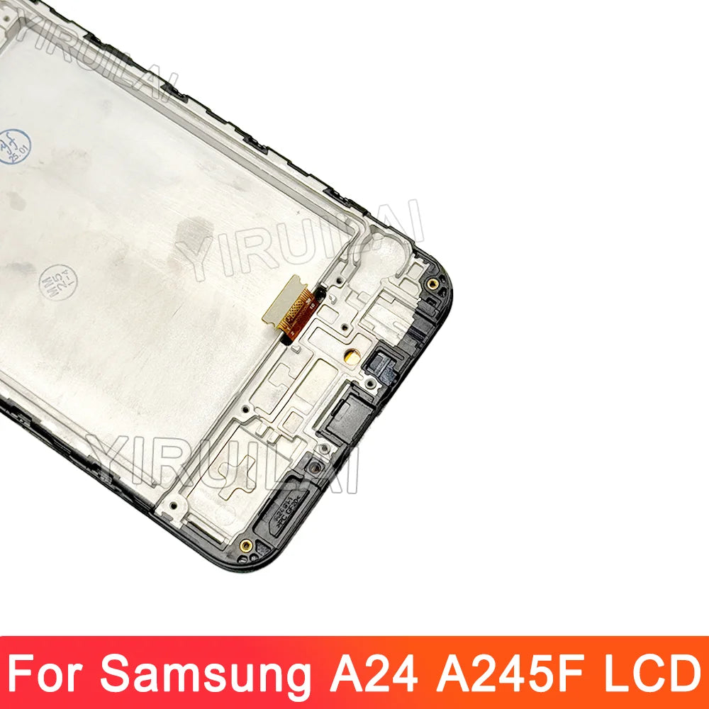 Pantalla de prueba TFT A24, para Samsung Galaxy A24 4G pantalla LCD SM-A245F reemplazo de pantalla táctil para pantalla Samsung A24 con marco