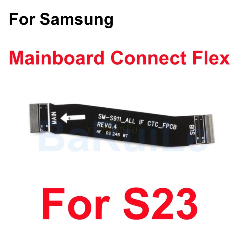 Placa base de carga conectar Flex para Samsung S21 Plus S22 Ultra S20 S23 pantalla LCD conectar placa base extender Cable cinta