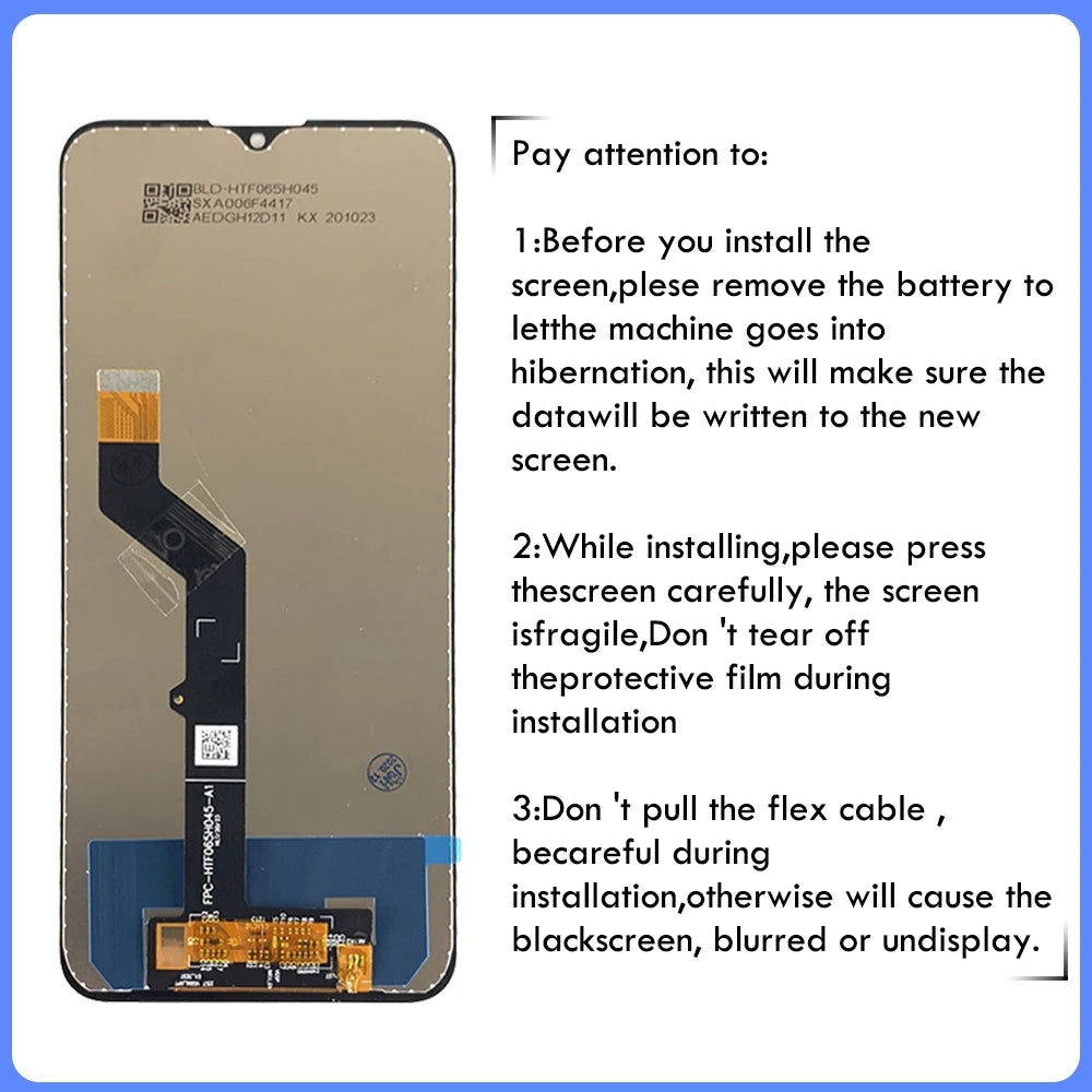 6.5" For Motorola Moto G9 Play lcd G9Play with frame display touch screen digitizer Assembly for Moto E7Plus lcd e7 plus LCD