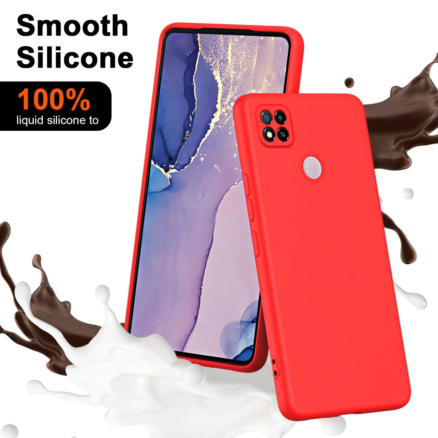 Funda Carcasa Silicona Líquida Suave Lujo para Xiaomi Redmi 9C NFC (Protección Cámara)