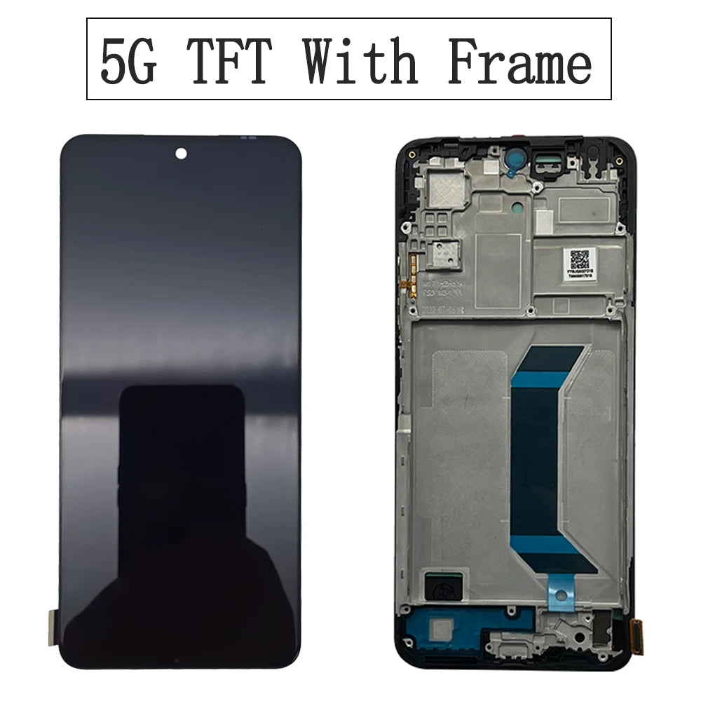 6.67" Tested AMOLED Display For Redmi Note 12 LCD Screen Digitizer For Redmi Note 12 4G 5G LCD Display 22111317G 23028RA60L LCD