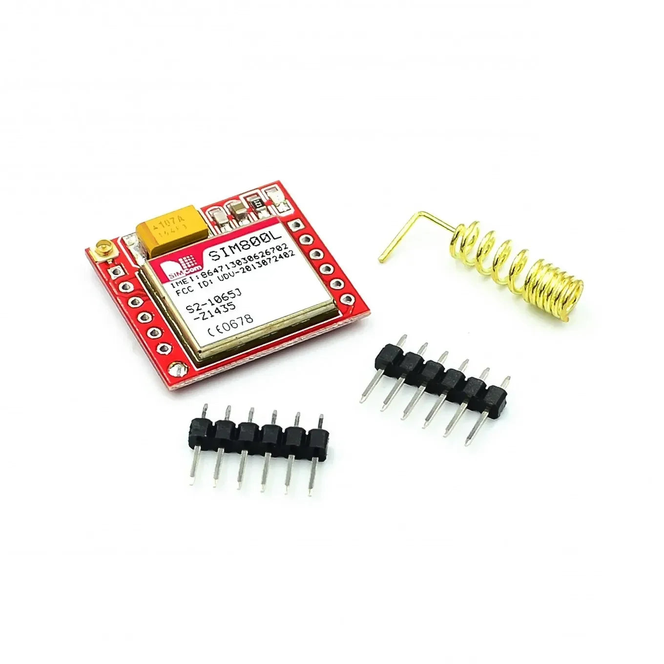 Módulo GSM/GPRS SIM800L (MicroSIM, Quad-Band, Serial TTL) Placa Core Pequeña