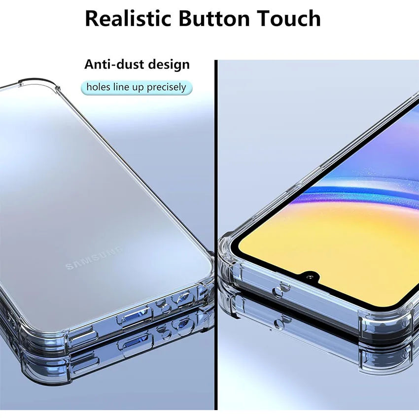 Funda Carcasa Silicona Suave Transparente Anti-Golpes para Samsung Galaxy A04/A05/A05S/A14/A24/A35/A50-A55 5G