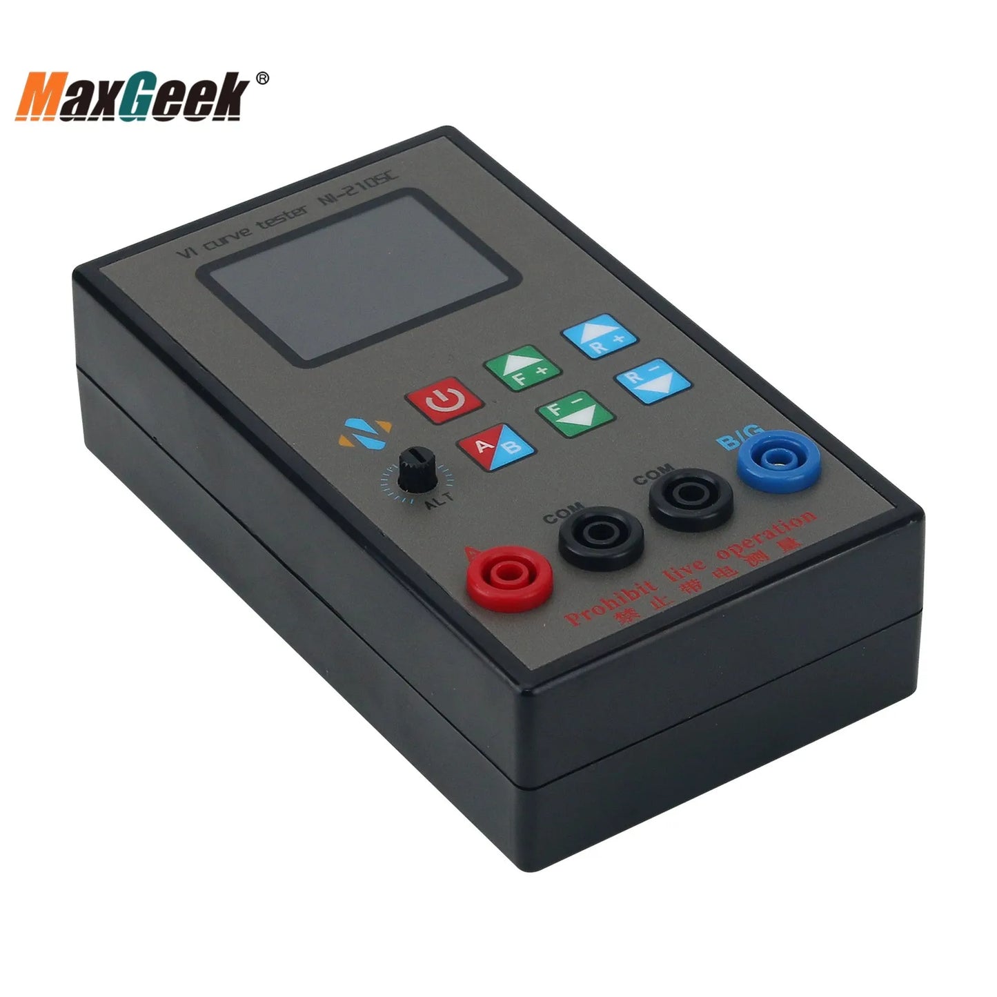 Tester Portátil Curva VI Maxgeek NI-210SC Doble Canal (18 Niveles Frecuencia Ajustable) Pantalla TFT 2.0"