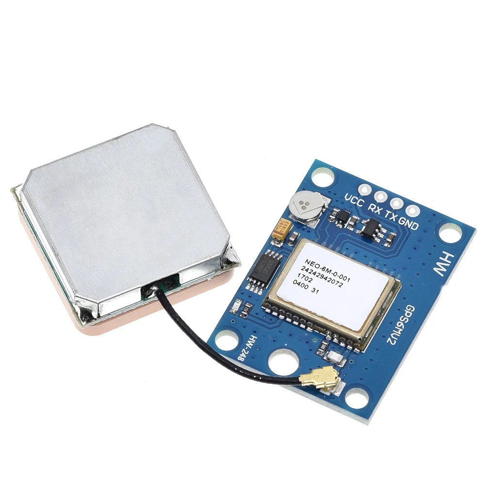 Módulo GPS TZT GY-NEO6MV2 (NEO-6M) con Antena Grande y EEPROM para Control Vuelo MWC/APM2.5 Arduino