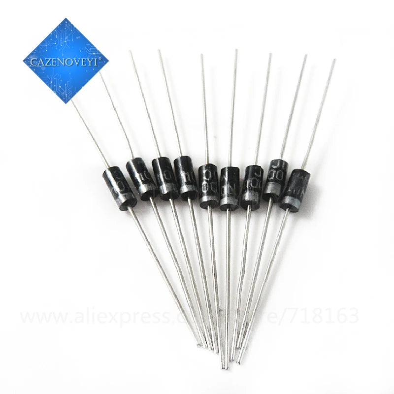 Diodo THT DO-41 - Varios Tipos (1N5817/19, 1N400x, FRxxx, etc.) - Lote 50 Piezas