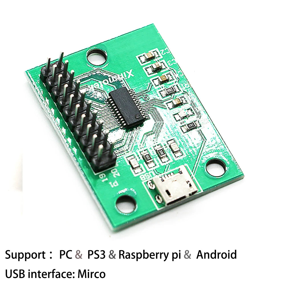 Placa Encoder USB Zero Delay para Joystick Controladora Juego Lucha compatible Raspberry Pi/PC/PS3/Switch/Android (DIY Arcade Neo Geo)