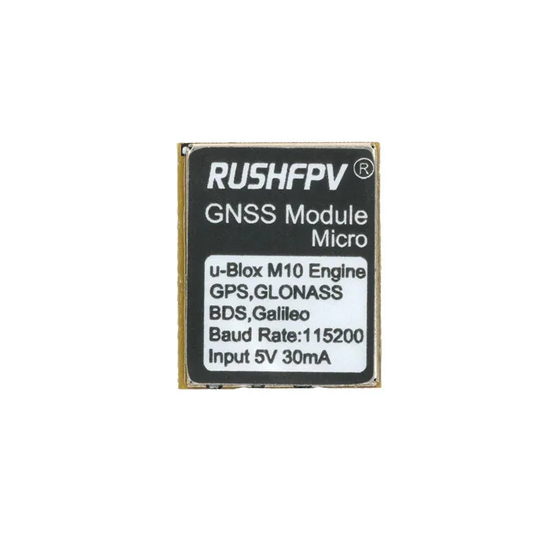Módulo GPS GNSS RUSHFPV M10 Micro Pro Mini (10Hz, Antena Cerámica Integrada) para Drones RC FPV Freestyle