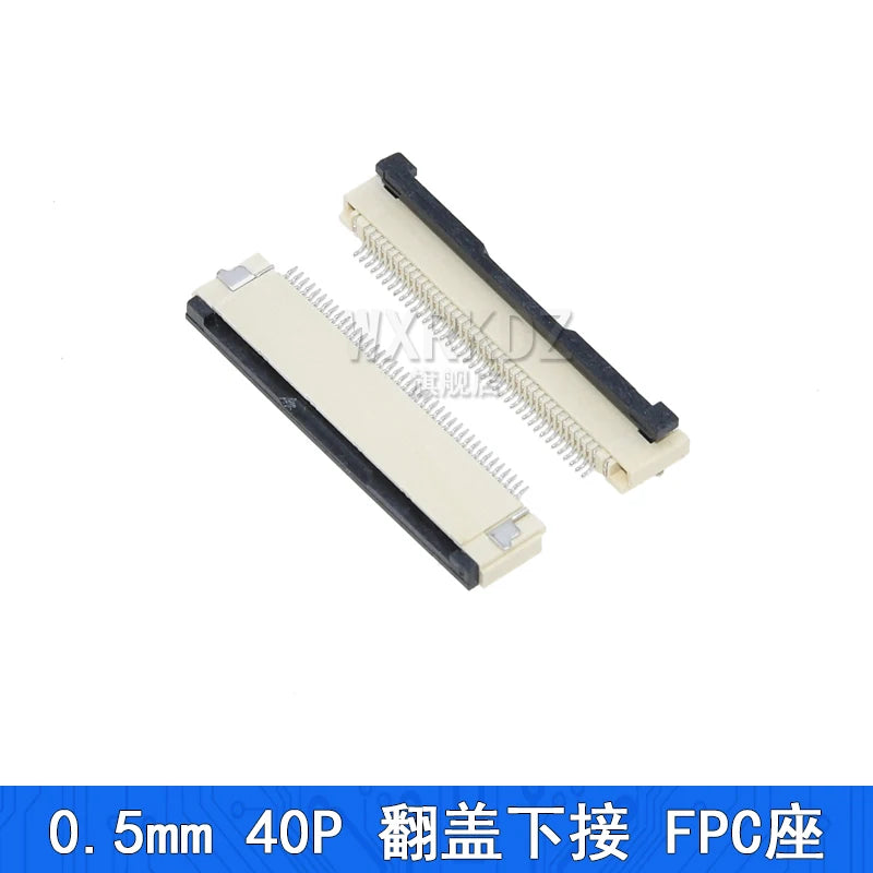 10PCS FFC FPC Connector Flat Cable Socket 0.5MM Adapter 4/5/6/7/8/9/10/12/14/16/18-40P 45/50/54/60/64Pin Down Flip Type Plug Kit